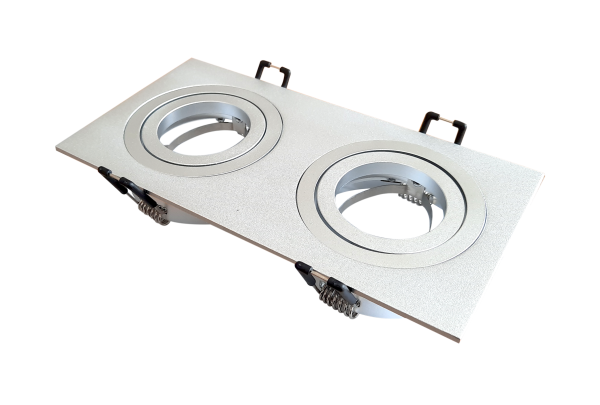 MR16 Square Sandy silvery, Cutting size 170x80 (mm), Dimensions 185x92x28 (mm)