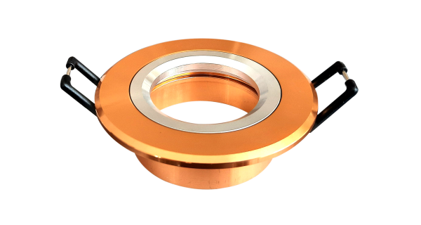 MR16 Round Bright gold, Cutting size 60 (mm), Dimensions 79x26 (mm)