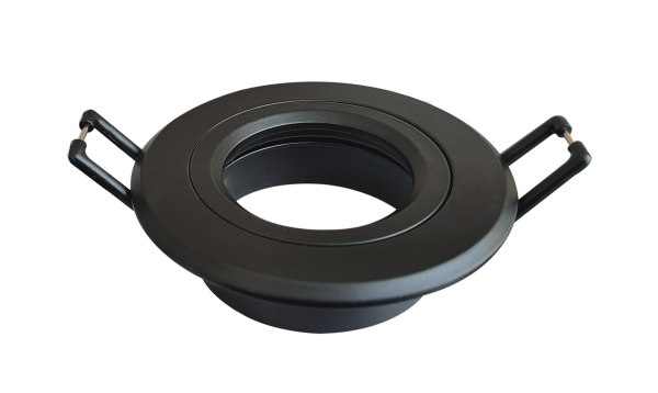 MR16 Round Matt black, Cutting size 60 (mm), Dimensions 79x26 (mm)