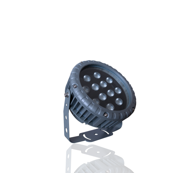 Flood light Round 18W 1,440lm 80lm/w 3000K AC220V 15D IP65 KBM Lighting