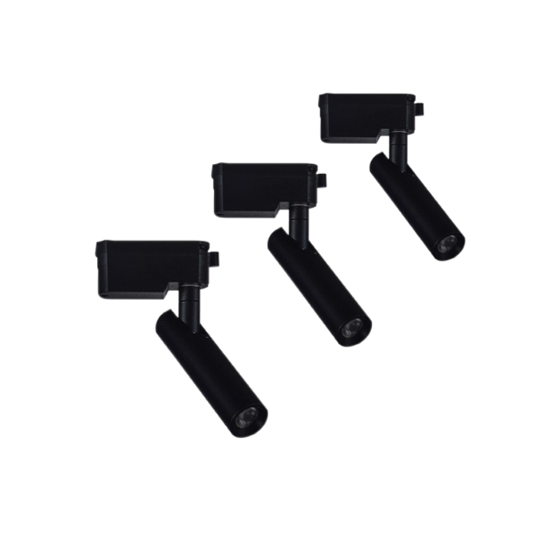 Track Light 03Y Non-Dim 7-12W 630lm 90lm/w 3,000K / 4000K / 6000K 25 BLACK KBM Lighting
